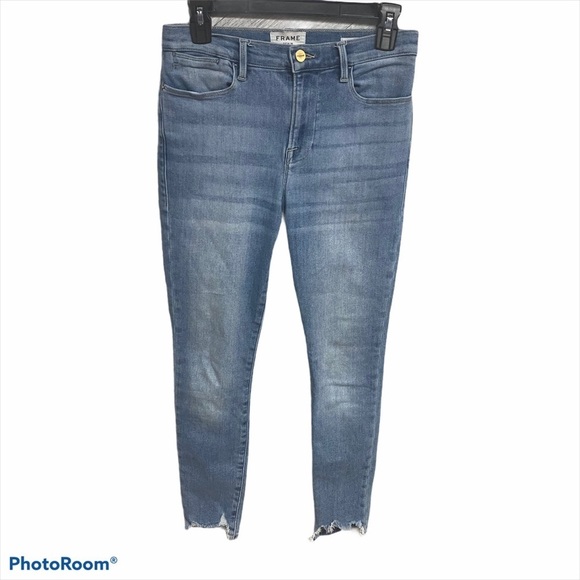 FRAME | Le High Skinny Front Chew Paltrow Jeans 27 - Picture 7 of 15